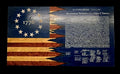 Declaration of Independence Blue Patriotic Wooden Bookmark – Handcrafted by U.S. Veterans