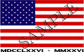 America 250 Flag Graphic MDCCLXXVI - MMXXVI
