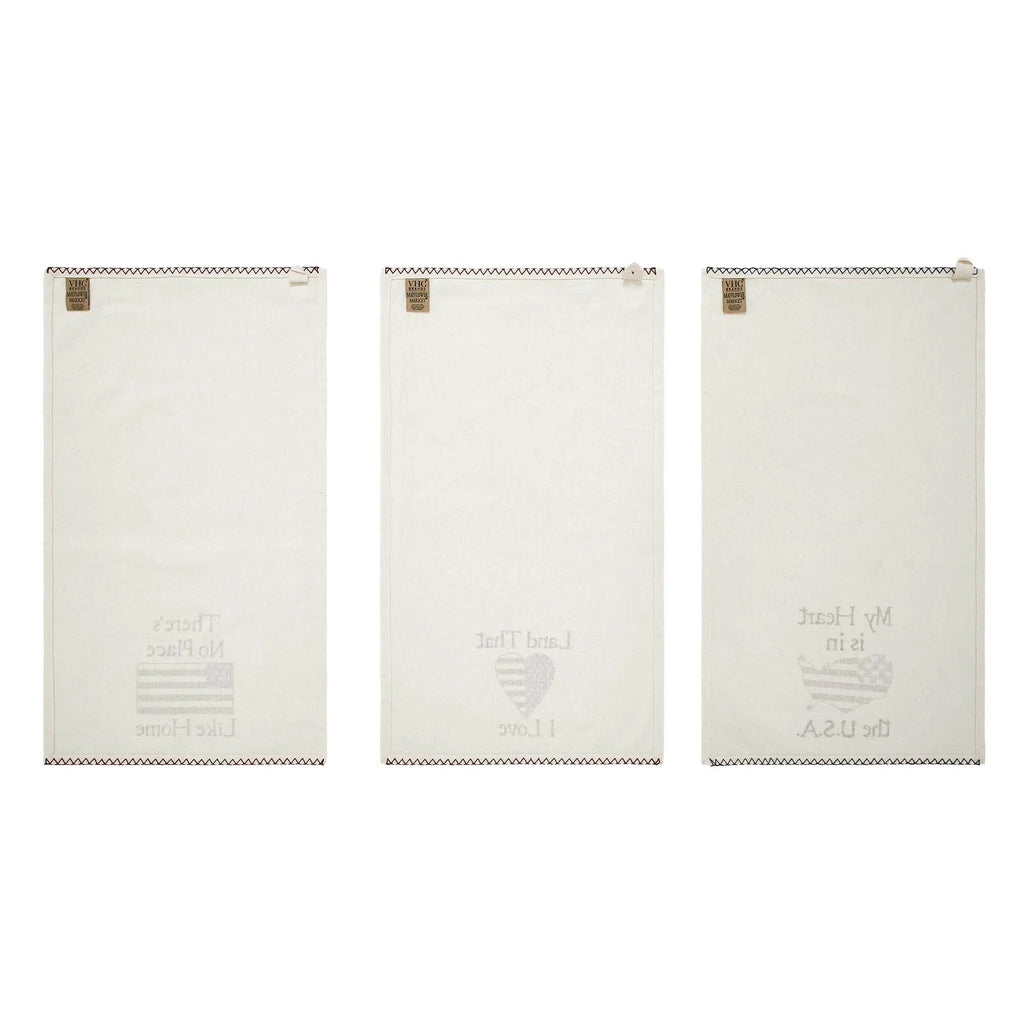 The Land That I Love Tea Towel Set of 3 16x28